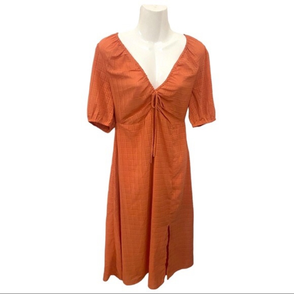 NSR Peach Midi Dress